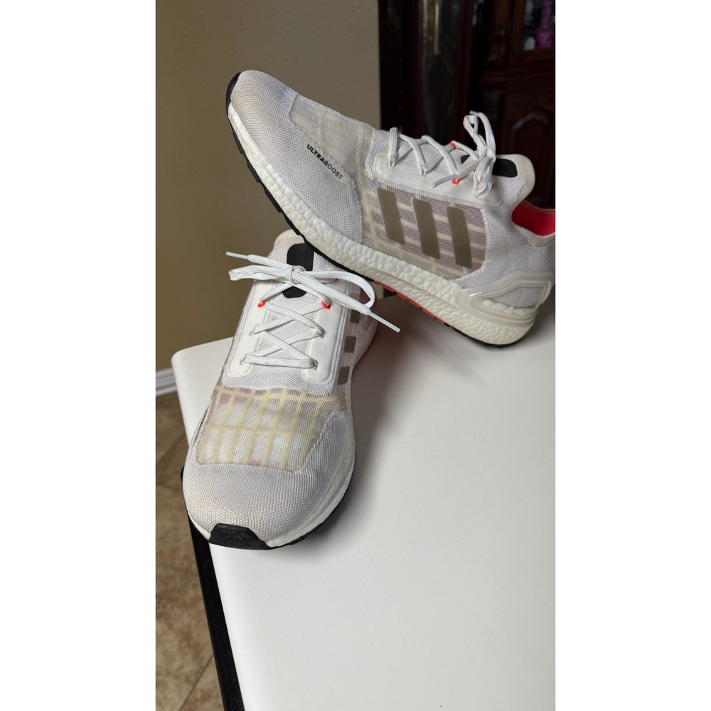 Adidas Ultraboost Summer Ready Cloud White Red Sz‎ 13 Men's Shoes EG0773